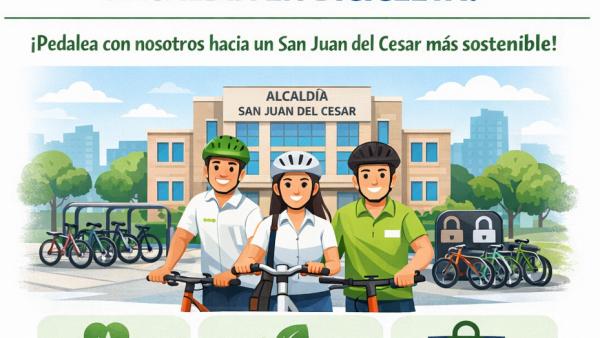Alcaldía impulsa programa de movilidad sostenible “Alcaldía en Bicicleta